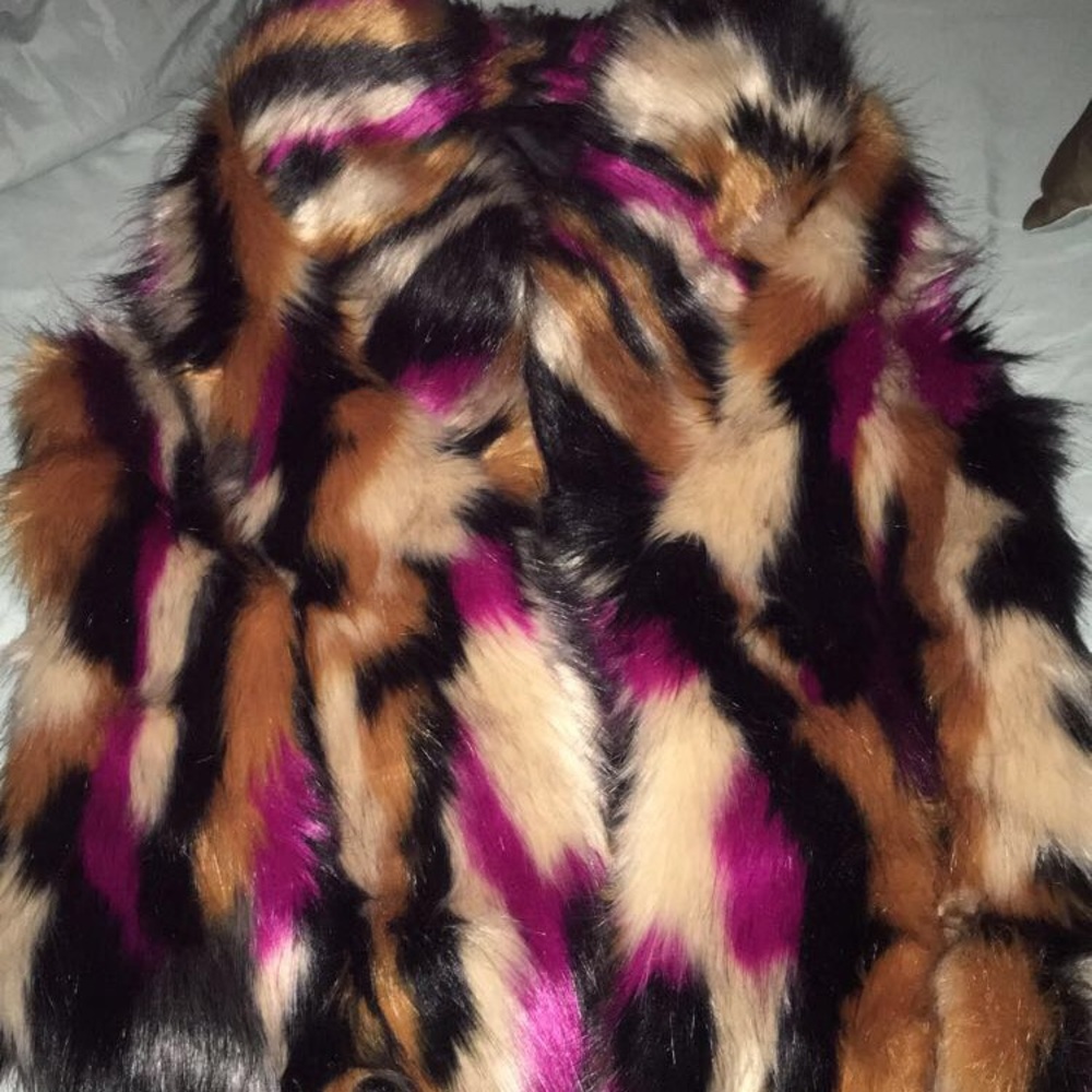 Faux fur vest